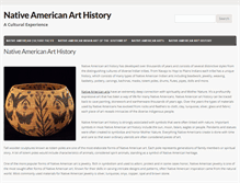 Tablet Screenshot of nativeamericanarthistory.com